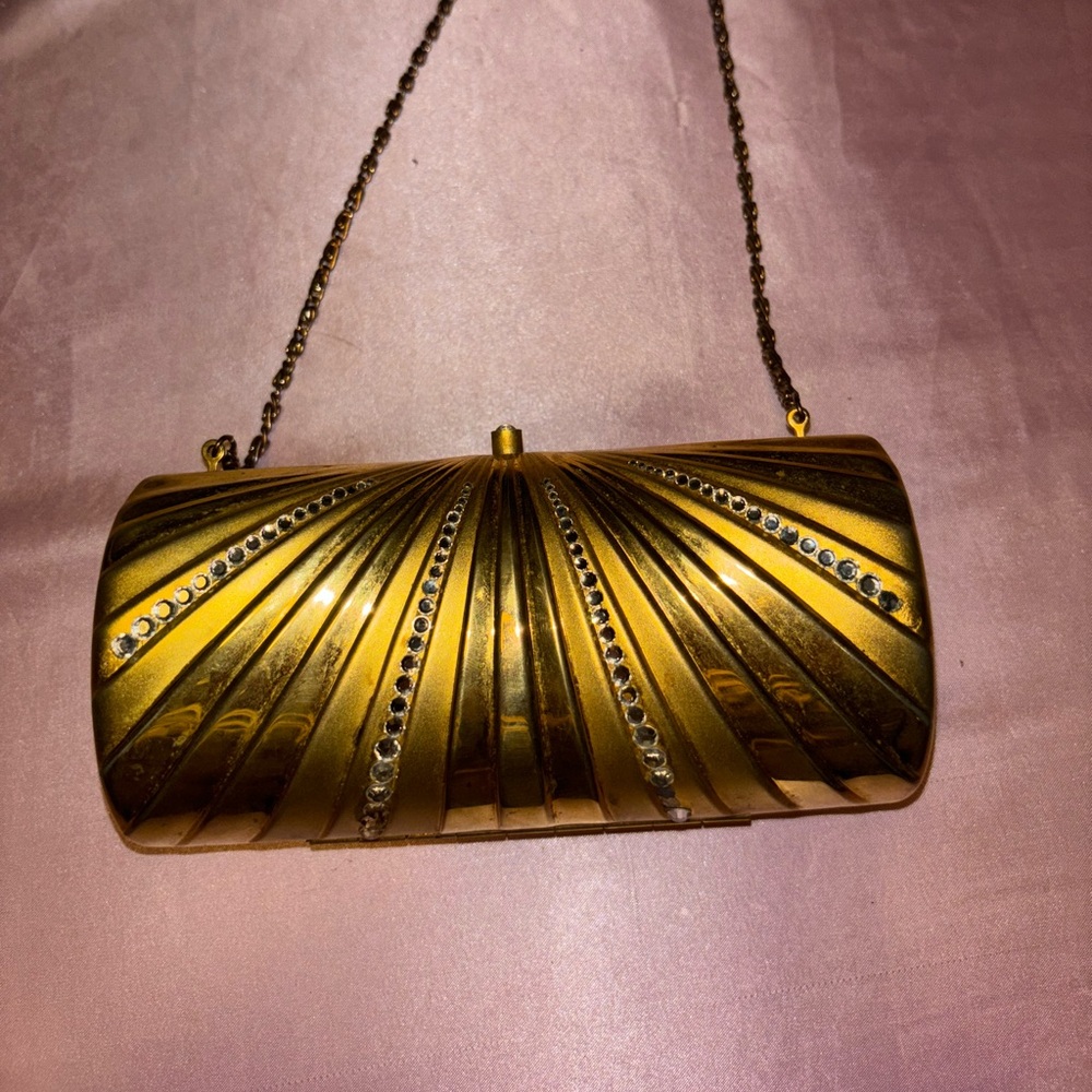 Gold purse/clutch